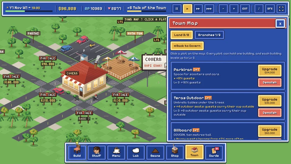 The town map